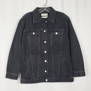 MADEWELL The Oversized Jean Jacket in Lunar Wash